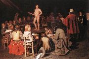 SWEERTS, Michiel The Drawing Class ear France oil painting artist